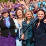 The Sing for Water Cardiff Team (left to right Laura Bradshaw, Celia Webb, Pauline Down, Sue Ellar)