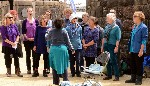 Sing for Water Cardiff 2015 Busking before the performance