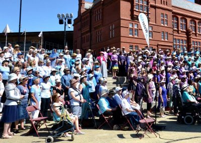 The full choir from Sing for Water Cardiff i 2017